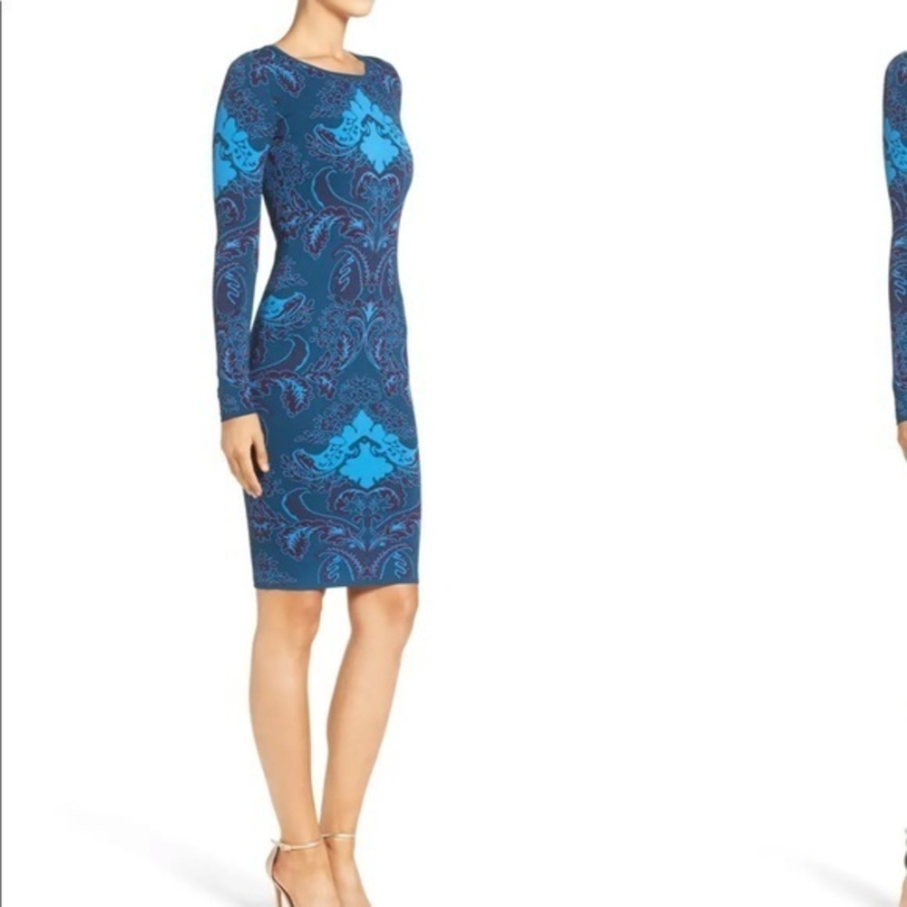 FELICITY and COCO Jacquard Sweater Body-Con Dress
